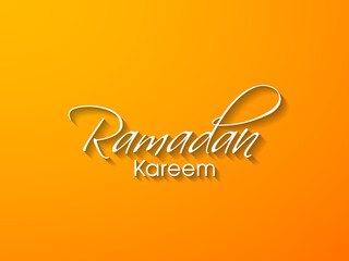 Ramadan Kareem greeting card for the Muslim community festival celebration.