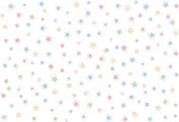 Baby seamless pattern with stars.