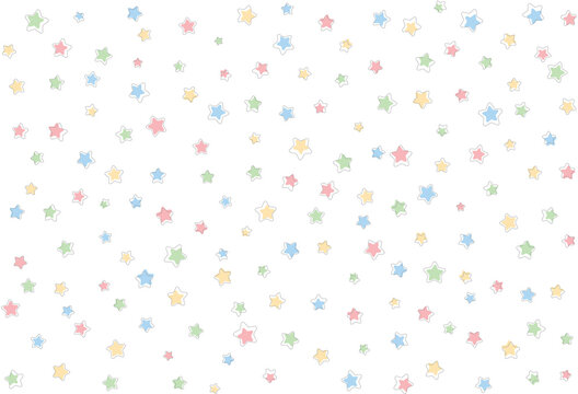 Baby seamless pattern with stars.