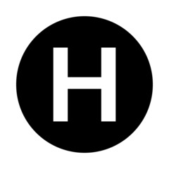 Hospital icon, medical symbol, pictogram