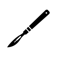 Scalpel symbol, medical icon, pictogram