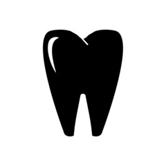 Tooth symbol, medical icon, pictogram