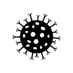 Virus symbol, medical icon, pictogram