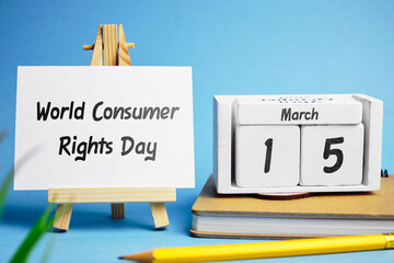 World Consumer Rights Day of Spring month calendar 15 march