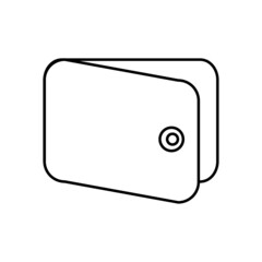 Fototapeta premium Wallet Icon in trendy flat style isolated on grey background. Wallet symbol for your web site design, logo, app, UI. Vector illustration, EPS10.