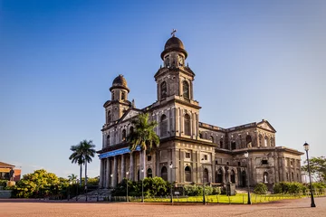 Foto op Aluminium Nicaragua capital Managua cathedral is an ahistorical building situated in plaza revolucion  © Sangiao_Photography