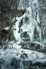 Bad Uracher Wasserfall im Winter
