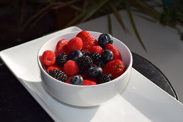 Berry Bowl in Sunlight