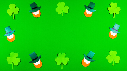 Greeting card for St. Patrick's Day, which is celebrated on March 17. Irish cultural holiday....