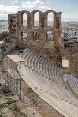 Odeon of Herodes Atticus in the Acropolis of Athens, Greece