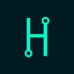 letter icon logo with modern and simple design. beautiful color composition