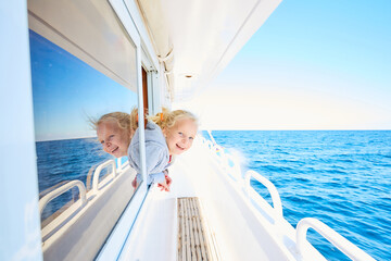 child on the yacht