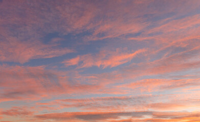 Obraz premium Clouds on the sunset sky