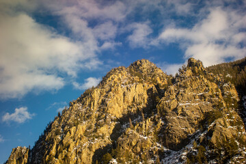 Blue sky in the mountains 