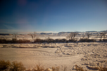 landscape with snow