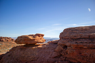 Fototapeta na wymiar Red Rock Formation Near St. George, Utah