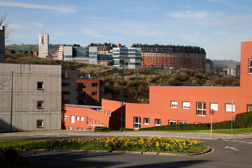 Urbanscape in the city of Bilbao