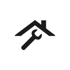 Home repair icon on white background.