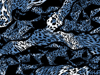 abstract leopard print