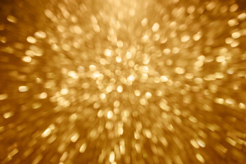 gold sparkling background bokeh. Elegant gold background with glitter sparkle bokeh