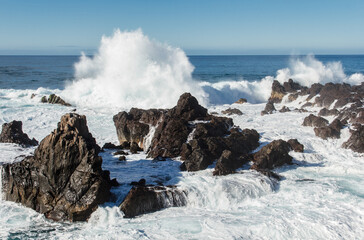 Rock In Front Of Puerto De La Cruz, Tenerife, Spain