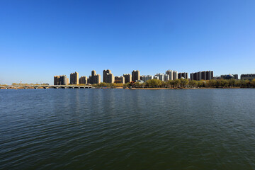 Waterfront City Architectural scenery, North China