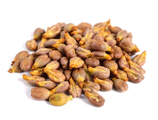 Grape Seed Pile (Grapeseed). Isolated on White.