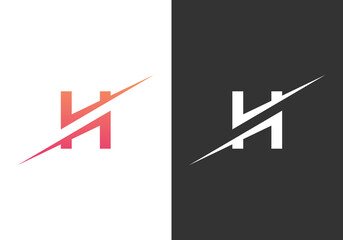 Abstract Letter H logo design vector template And Creative letter H inspiration