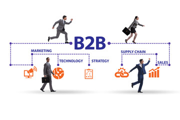 Business to business concept with business people