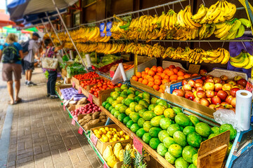 Fototapeta na wymiar Vegetable market in China Town Honolulu Hawass