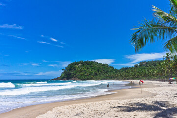 Fototapeta na wymiar Itacare, Tropical beach view, Bahia, Brazil, South America