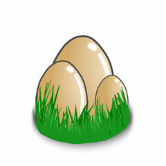 Cute egg character vector template design illustration