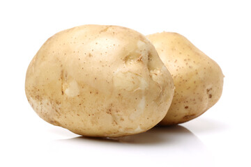 New potato isolated on white background 