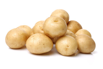 New potato isolated on white background 