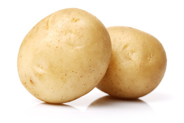 New potato isolated on white background 