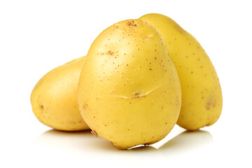 New potato isolated on white background 