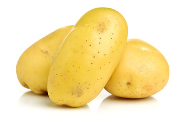 New potato isolated on white background 