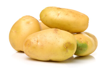 New potato isolated on white background 