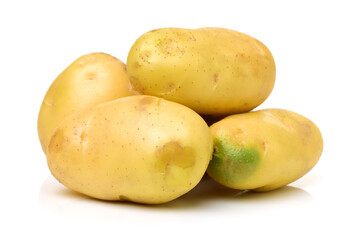 New potato isolated on white background 