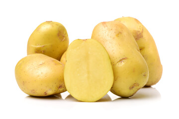 New potato isolated on white background 