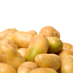 New potato isolated on white background 
