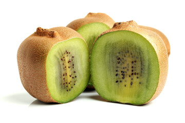 kiwi fruit on white background