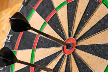 Arrow that hits the target