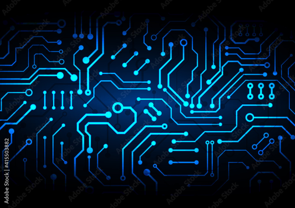 Aufkleber circuit technology background with hi-tech digital data