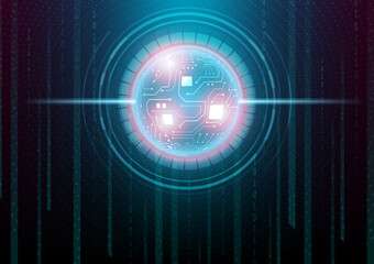 Circuit technology background with hi-tech digital