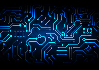 Circuit technology background with hi-tech digital data