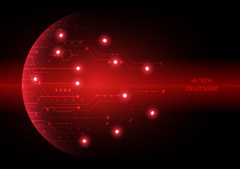 Circuit technology background with hi-tech digital data