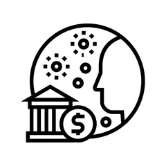 into epidemic benefits line icon vector. into epidemic benefits sign. isolated contour symbol black illustration