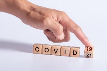 hand holding dice with text for illustration of 