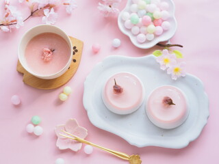 和菓子 桜ゼリー